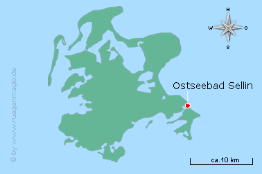 Ostseebad Sellin auf der Rügen-Karte